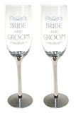 BRIDE & GROOM GLASS