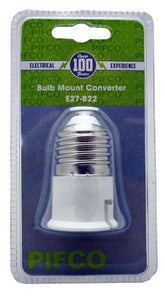 PIFCO E27 - B22 BULB MOUNT CONVERTER