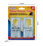2 PK METAL MOUSE TRAP SMALL