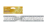 HAPPY SILVER ANNIVERSARY BANNER