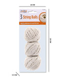Rysons Cotton String Balls 3 Pack