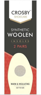 2PAIR CROSBY SHOE CARE SYNTHETIC WOOLEN INSOLES