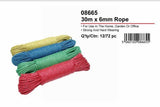 JAK ASSORTED MULTIPURPOSE WEARING ROPE - 30M X 6MM