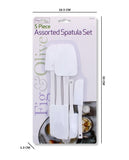 5PC ASSORTED SPATULA SET