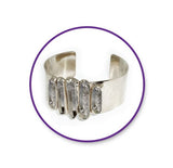 CRYSTAL ELEMENTS GLASS BEADS SILVER MICA