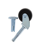 CASTOR SWIVEL STEM 32MM BLACK PP