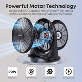 Infapower 20" Box Fan 90W | 3 Speed Portable Cooling Fan | Powerful Air Circulation