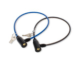 ASSORTED WIRE COATED BIKE LOCK W/ 2 KEYS