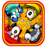 MIXELS-8PC SQUARE PAPER PLATES