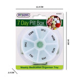 7 DAY PILL BOX ROUND