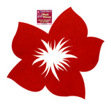 14.5" ASSORTED FELT FLORAL WALL DECORATION