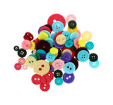 ASSORTED COLOURED BUTTONS