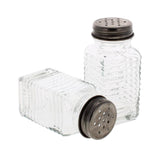 2PK RETRO GLASS SALT & PEPPER SET