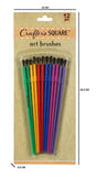 12PK COLOURED ARTIST BRUSHES