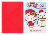 HELLO KITTY DAUGHTER XMAS CARD