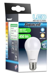SUPACELL E27 LED GLS 5W WARM WHITE