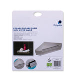 CORNER SHOWER SHELF W/ WIPER BLADE