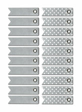 20 PC TAG EMBELLISHMENTS SILVER COMBO