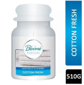 510G GLASS CANDLE LARGE COTTON FRESH