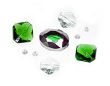DIAMOND GLASS BEADS EMERALD