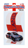 ASSORTED ENGLAND MAGNETIC CAR FLAG