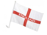 ASSORTED ENGLAND CAR FLAGS
