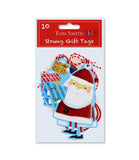 10 SANTA AND FRIENDS GIFT TAGS