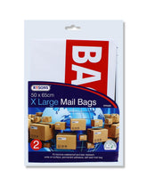 2PK X LARGE MAIL BAGS 50X65CM