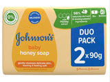 JOHNSONS 2PK BABY SOAP HONEY 90G