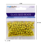 GLASS SEED BEADS YELLOW