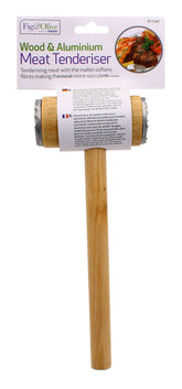 MEAT TENDERISER WOODEN & ALUMINIUM