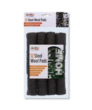 12 STEEL WOOL PADS