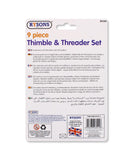 9PC THIMBLES/THREADERS SET