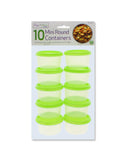 10PC MINI ROUND STORAGE CONTAINERS