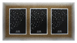 GOLD TRIPLE PHOTO FRAME 10x15cm