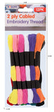 12PK EMBROIDERY THREAD