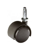 50MM CASTOR SWIVEL STEM BLACK HOODED