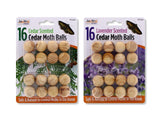 16PK ASSORTED CEDAR MOTH BALLS