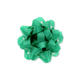 GREEN MATT SHINE GIFT BOW 6.3CM