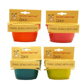 ASSORTED TRAVEL BOWLS WITH LIDS