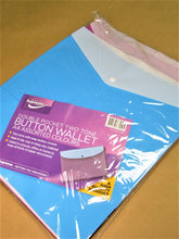 20PK A4 PLASTIC BUTTON WALLET-DOUBLE POCKET-ASST (20)