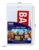 2PK X LARGE MAIL BAGS 50X65CM