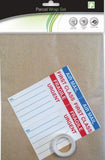 BROWN PARCEL WRAP W/ ADHESIVE LABELS & SELLOTAPE