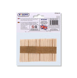 Rysons Small Popsicle Wooden Craft Sticks 100 Pack