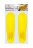 TWIN PACK CORN-ON-THE COB TRAY & SKEWERS