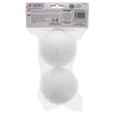 2PC POLYSTYRENE FOAM CRAFT BALLS 9.5cm