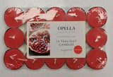 15PK OPELLA SCENTED TEA LIGHTS CANDLES POMEGRANATE