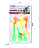 RYSONS 6PK ASSORTED BLOW PIPE & BALL