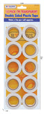 10PK 7M TRANSPARENT DOUBLE SIDED PLASTIC TAPE