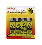 4PK ELECTRONIC LIGHTERS-CAUTION